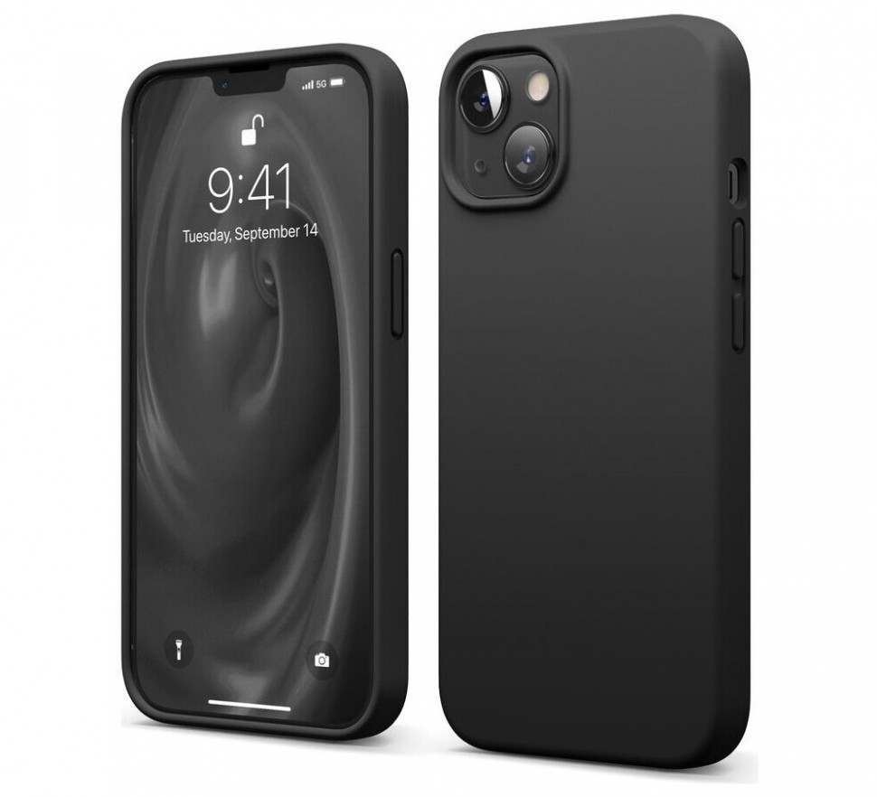 фото Чехол elago soft silicone для iphone 13, черный