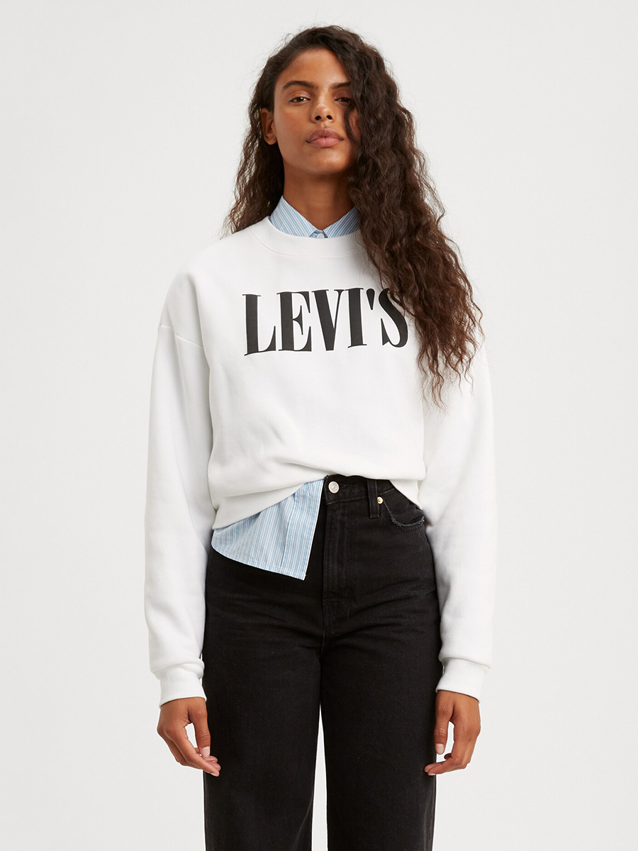 

Свитшот женский Levi's GRAPHIC DIANA CREW белый 2XS, GRAPHIC DIANA CREW