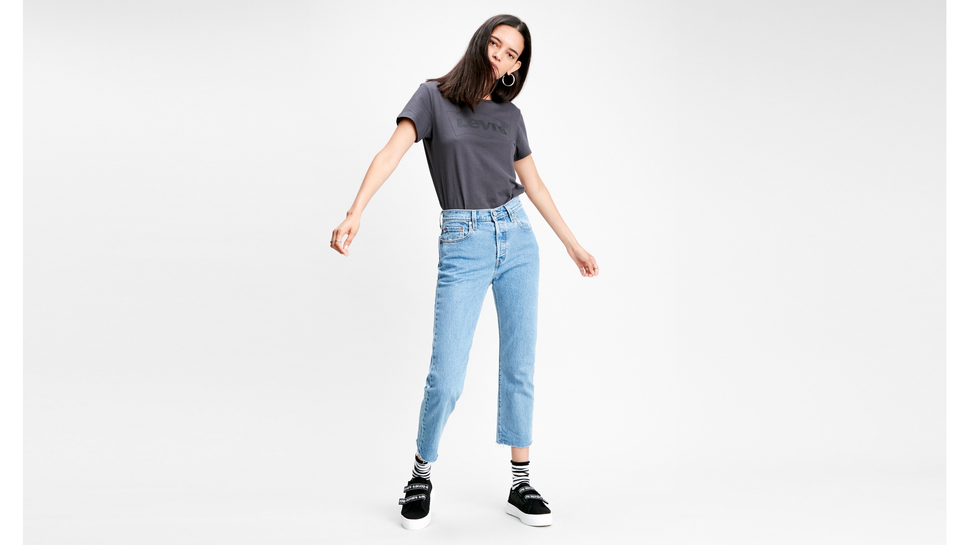 фото Джинсы женские levis 501® crop синие 27/30 levi's