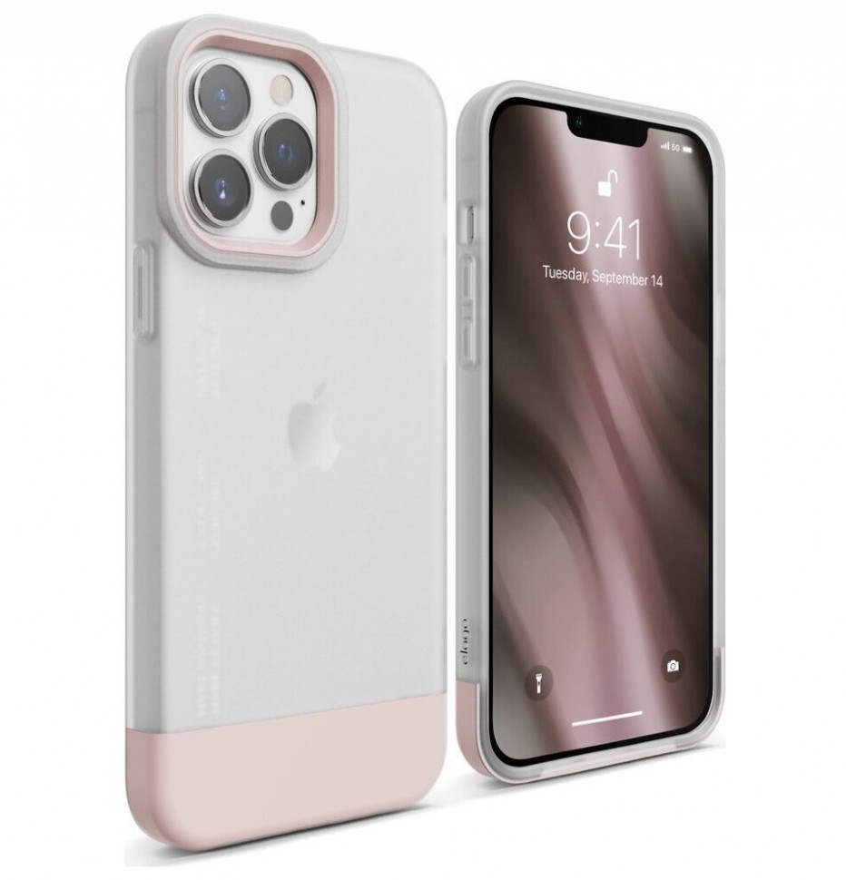 Чехол Elago для iPhone 13 Pro Max GLIDE Transparent/Lovely Pink