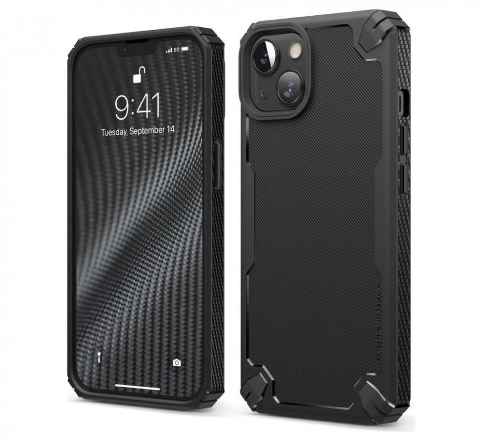 фото Чехол elago armor silicone case для iphone 13, черный