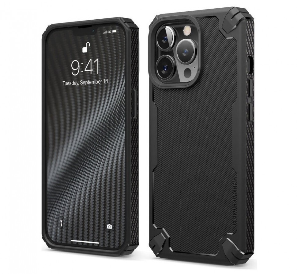 фото Чехол elago armor silicone case для iphone 13 pro, черный