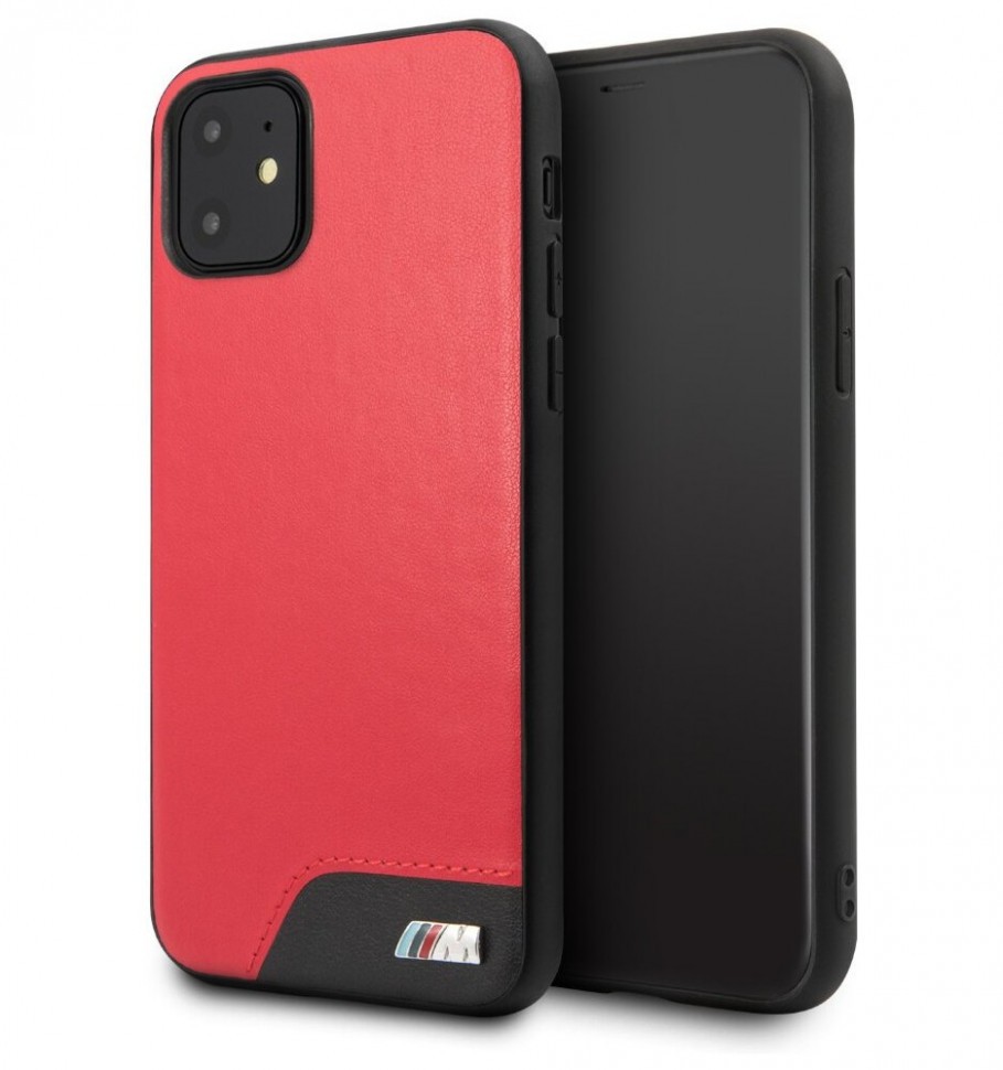 фото Чехол cg mobile bmw m-collection smooth pu hard для iphone 11, красный