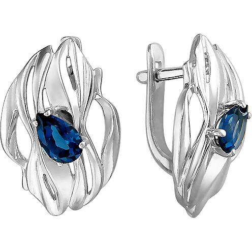 

Серьги женские из серебра Ювелирные традиции Т19С354140ТЛ, топаз, Т19С354140ТЛ