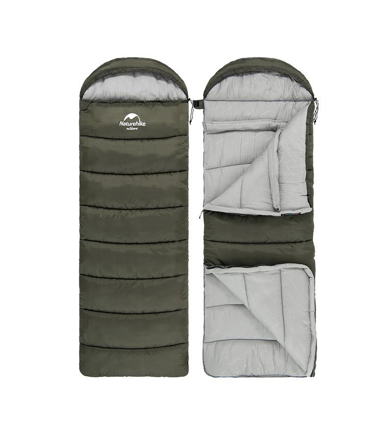 Спальный мешок Naturehike U Series Двойной хлопок осень-зима Green U150, 6927595764398