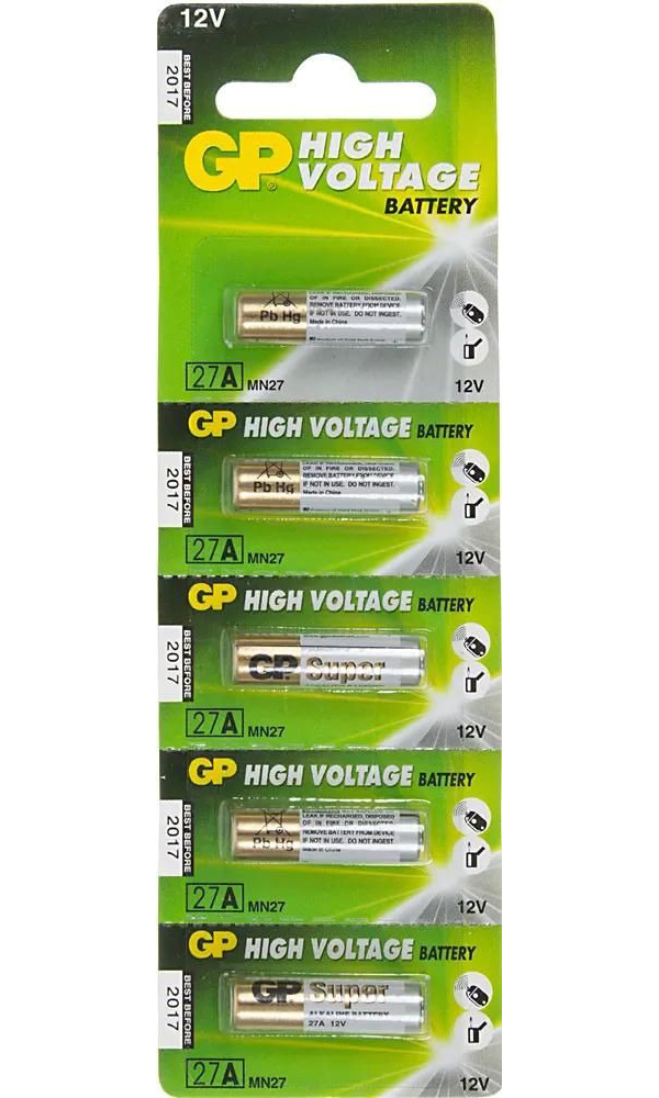 

MN27 Батарейка GP Super Alkaline 27A, 5 шт.