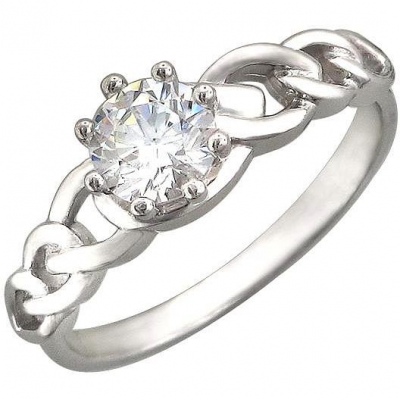 

Кольцо из серебра р. , Эстет 01К156453, фианит, 01К156453