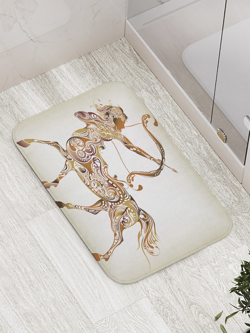 

bath_61069 Коврик противоскользящий для ванной, сауны, бассейна, 77х52 см
