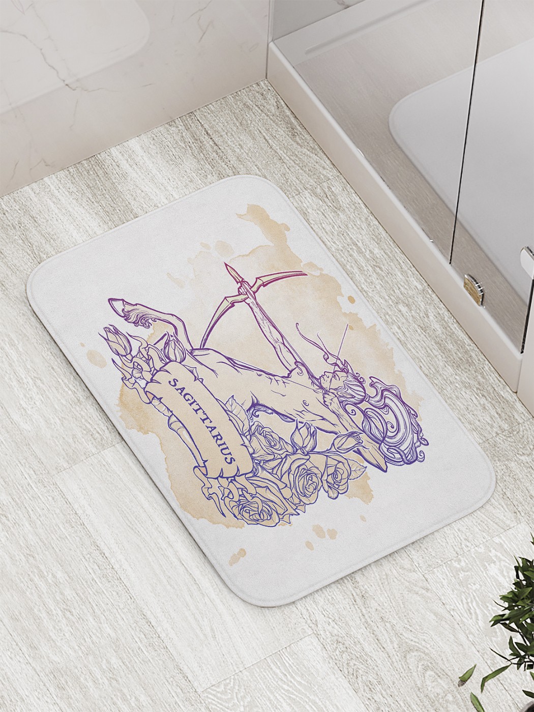 

bath_61068 Коврик противоскользящий для ванной, сауны, бассейна, 77х52 см