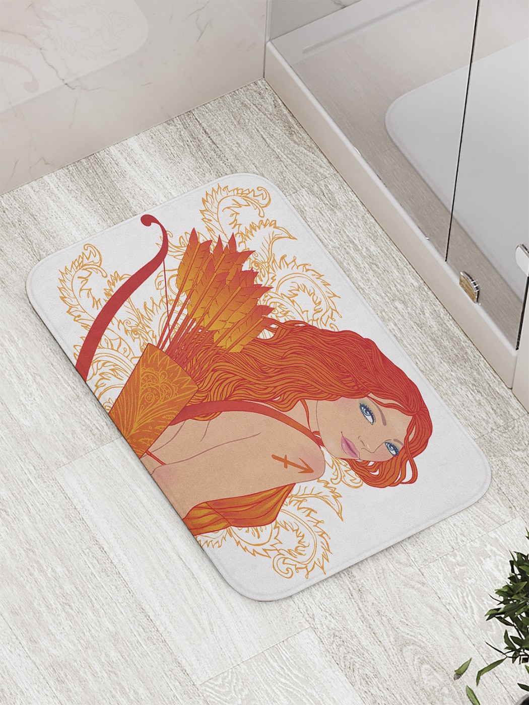 

bath_61067 Коврик противоскользящий для ванной, сауны, бассейна, 77х52 см