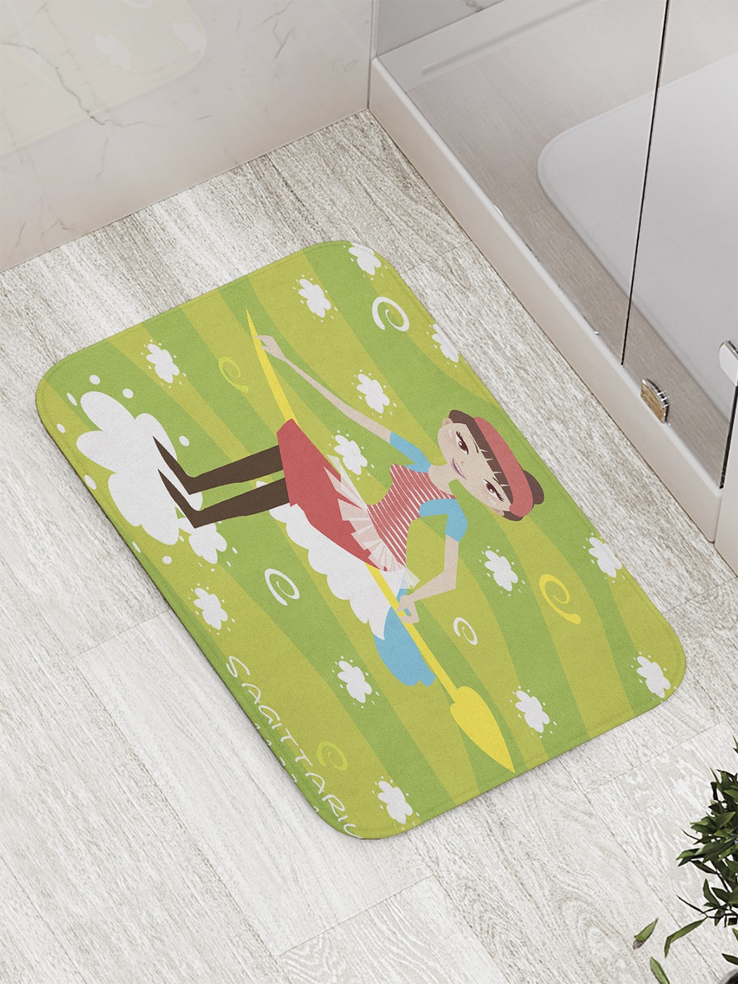 

bath_61063 Коврик противоскользящий для ванной, сауны, бассейна, 77х52 см