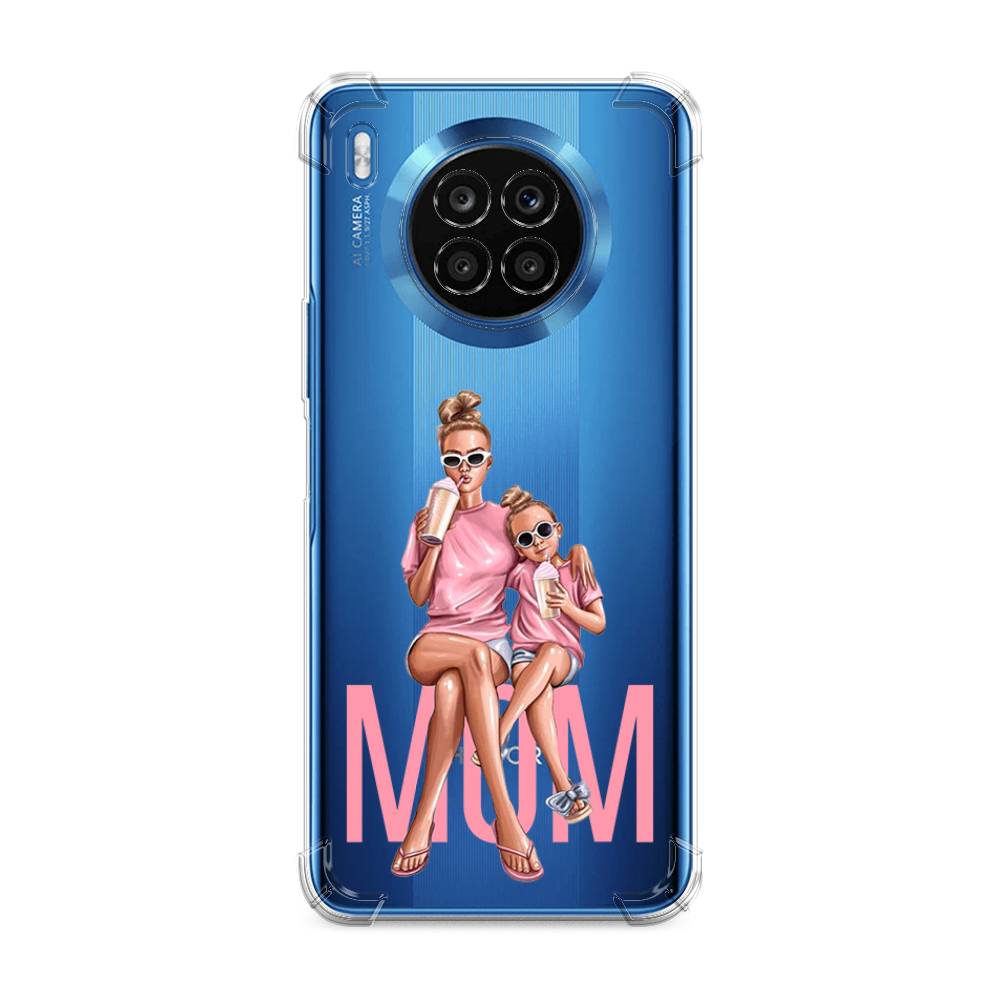 

Чехол Awog на Honor 50 Lite "Lovely mom", Синий;бежевый;розовый, 6106451-1
