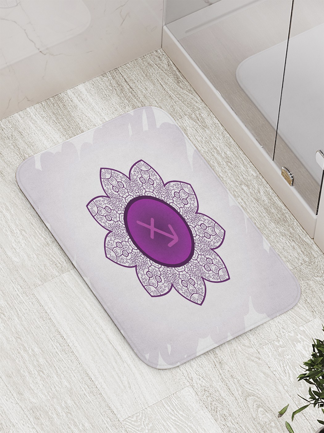

bath_61061 Коврик противоскользящий для ванной, сауны, бассейна, 77х52 см