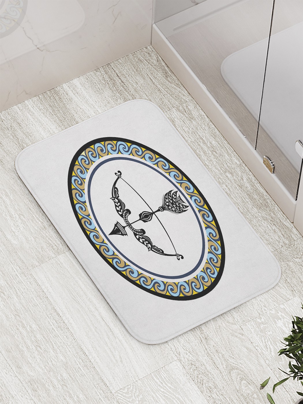 

bath_61059 Коврик противоскользящий для ванной, сауны, бассейна, 77х52 см