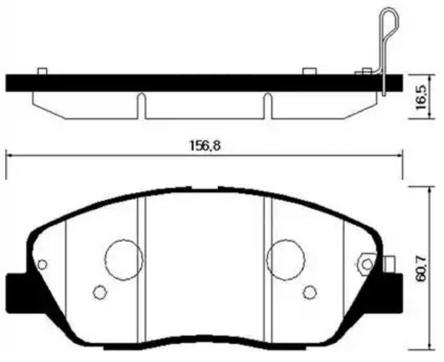 

Тормозные колодки HSB дисковые HP0043