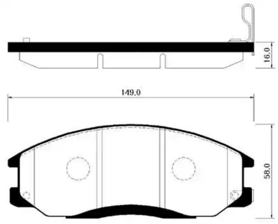 

Тормозные колодки HSB дисковые HP0014