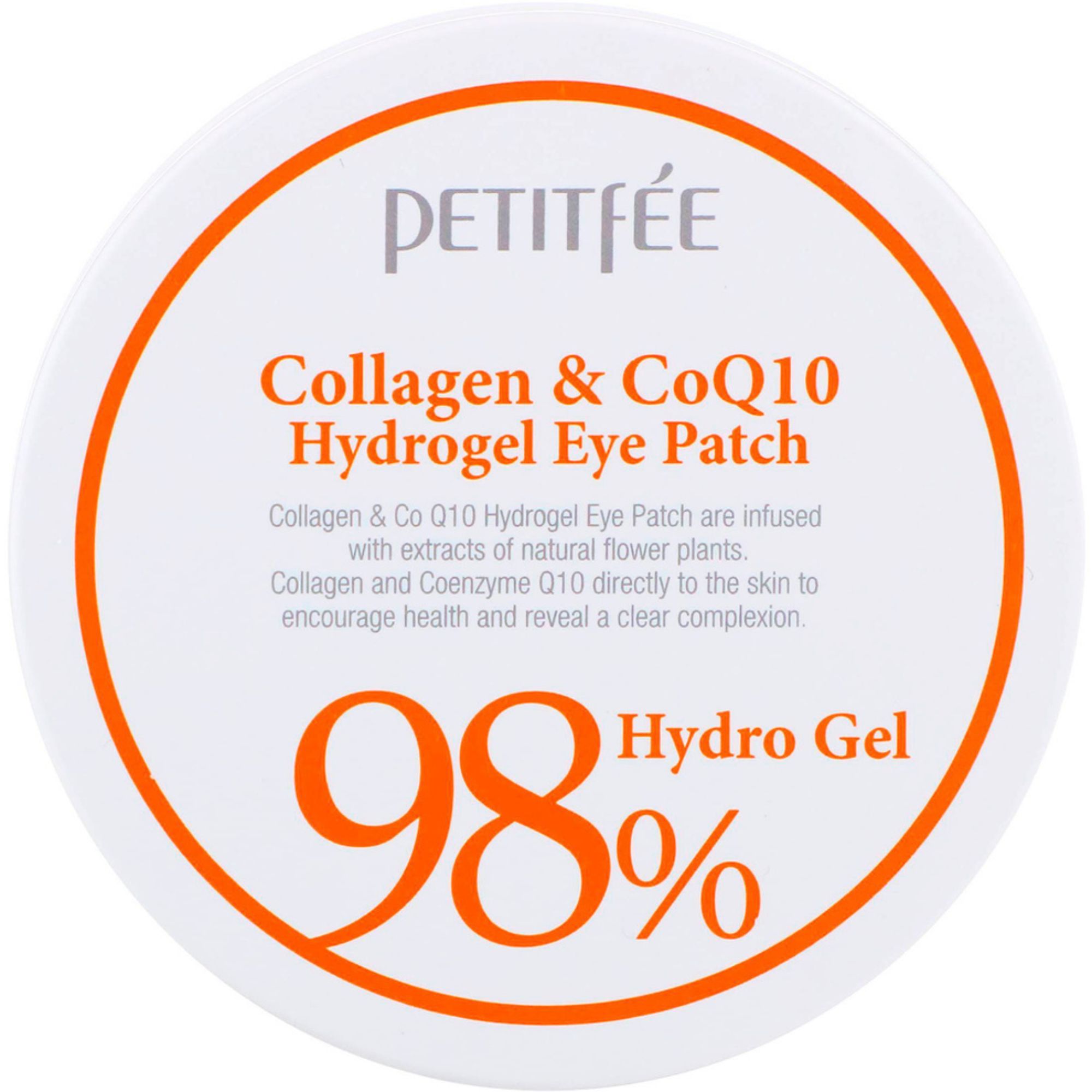 Патчи Petitfee с коллагеном Collagen CoQ10 Hydrogel Eye Patch 60 шт