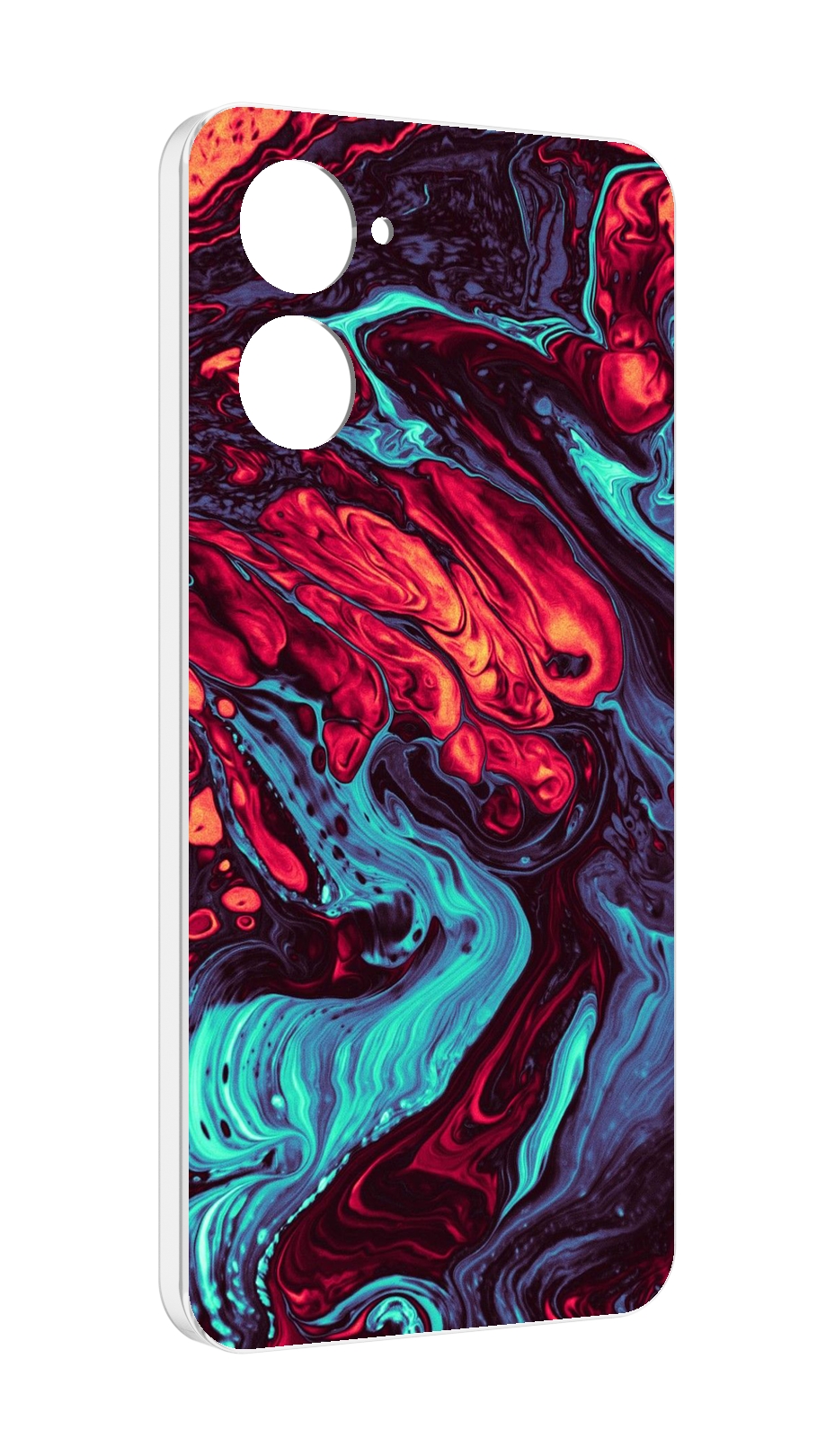 

Чехол MyPads разбавленная краска для Realme 10S противоударный, Tocco