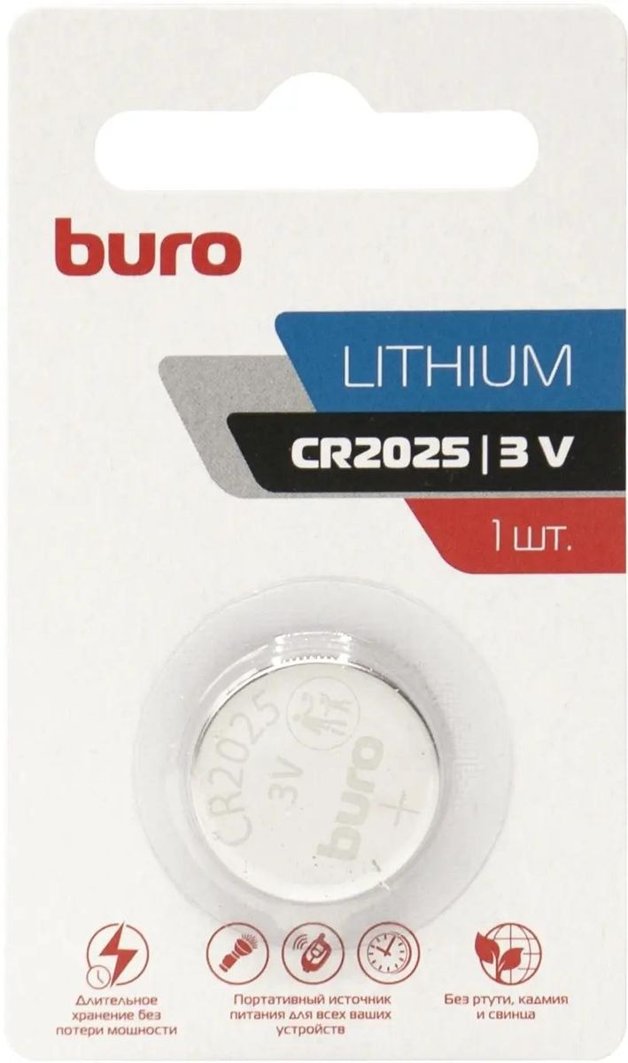 CR2025 Батарейка Buro Lithium 1 шт.