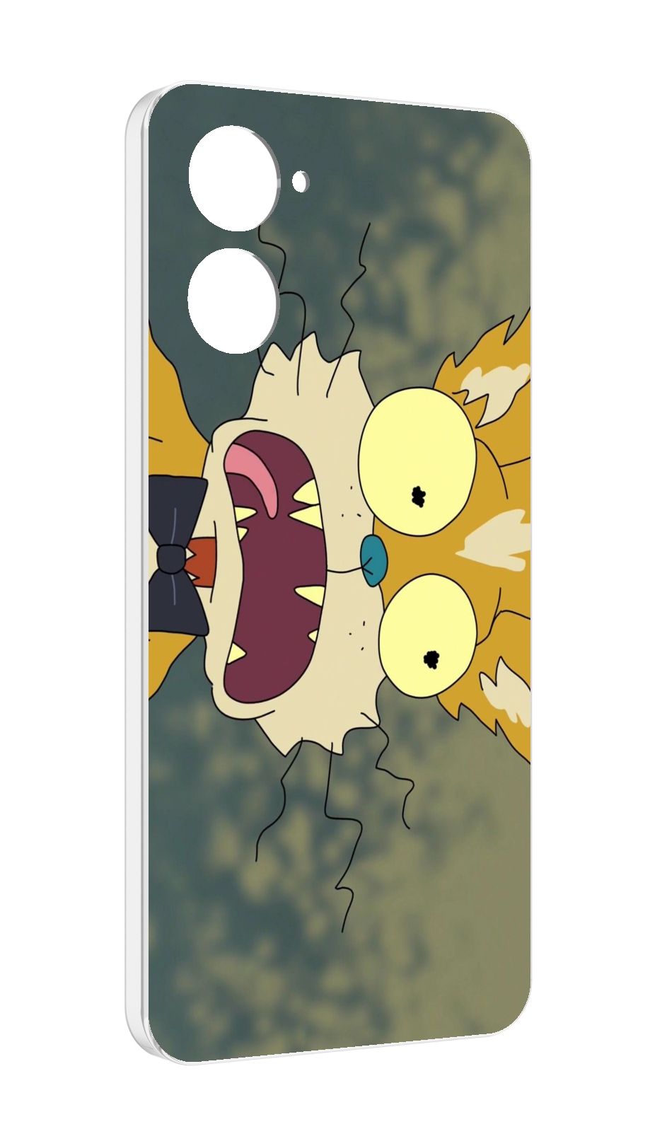 

Чехол MyPads пугливый кот для Realme 10S противоударный, Tocco