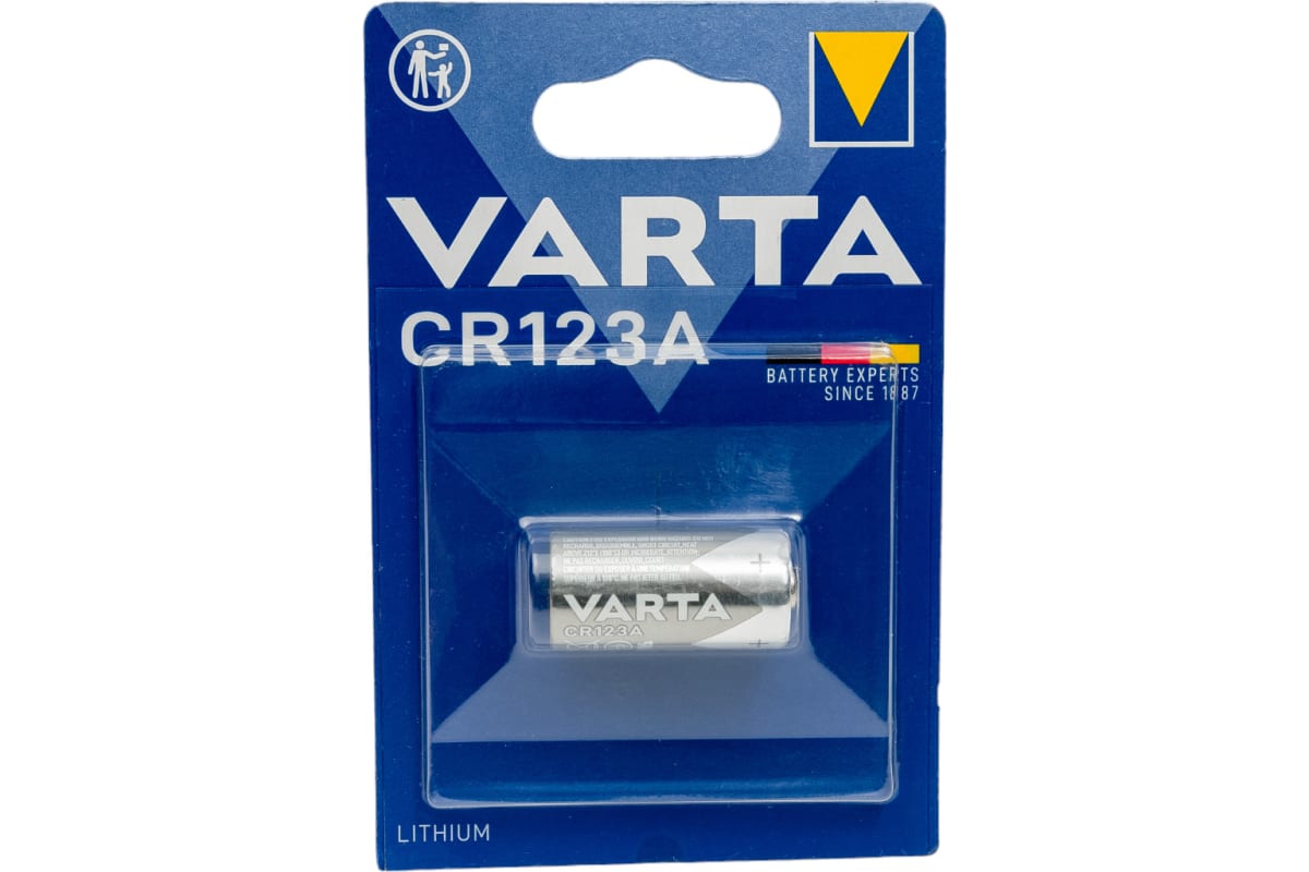 CR123A Батарейка VARTA Professional BL1 Lithium,  1 шт.