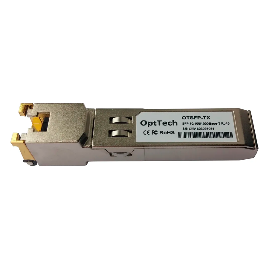 

Трансивер OptTech OTSFP+-RJ45, Черный, OTSFP+-RJ45