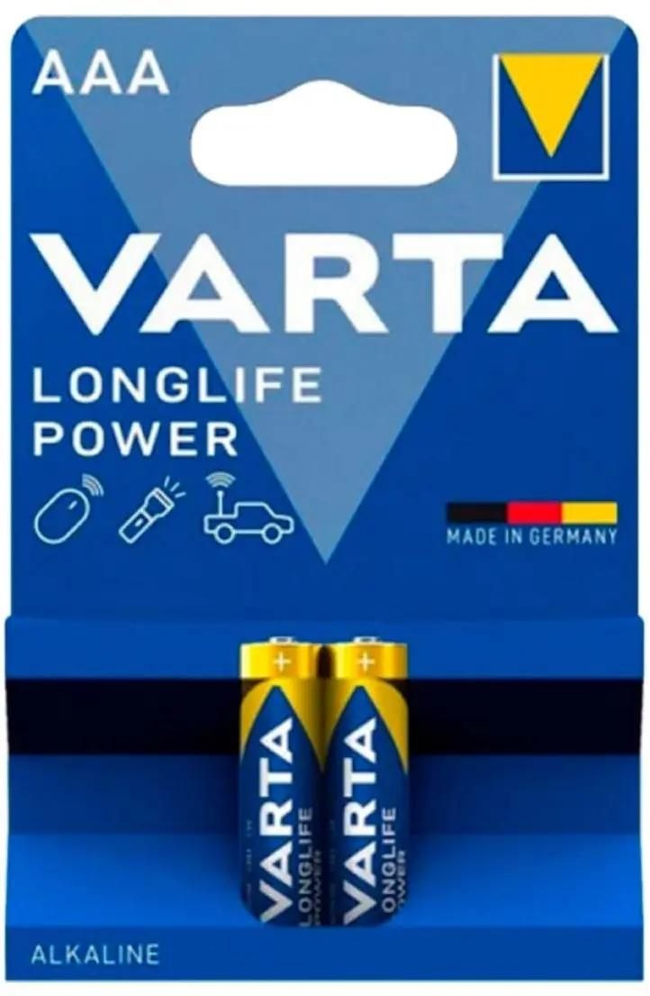 AAA Батарейка VARTA Longlife power High Energy Alkaline  LR03,  2 шт.