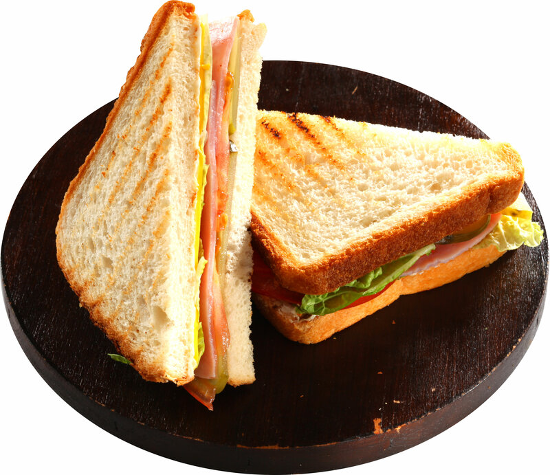 Сэндвич тостовый с ветчиной