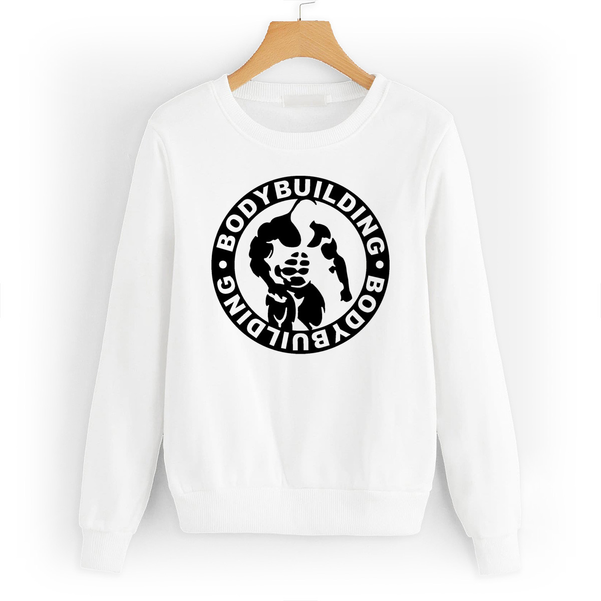 

Свитшот белый CoolPodarok Bodybuilding (бодибилдинг), W0113435