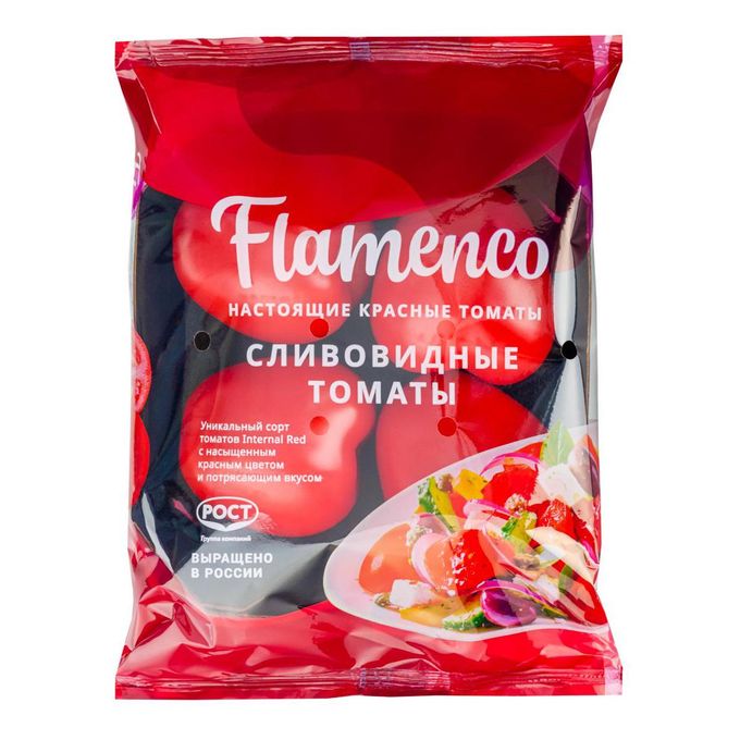 

Томаты Flamenco сливовидные, красные, 1 кг