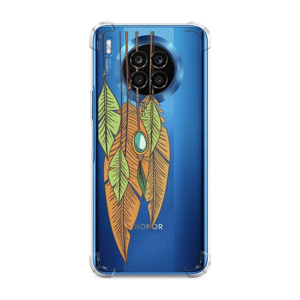 фото Чехол awog "оберег перья" для honor 50 lite