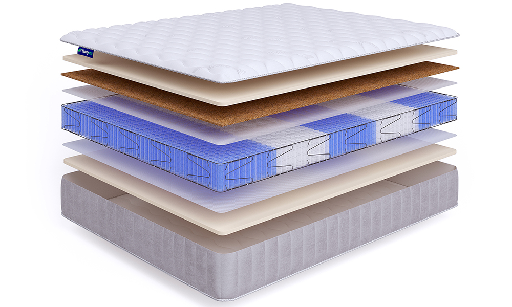 

Матрас Beautyson Hit Balance S1200 Lux 180х200, Бежевый;белый;серый;серебристый, Hit Balance S1200 Lux