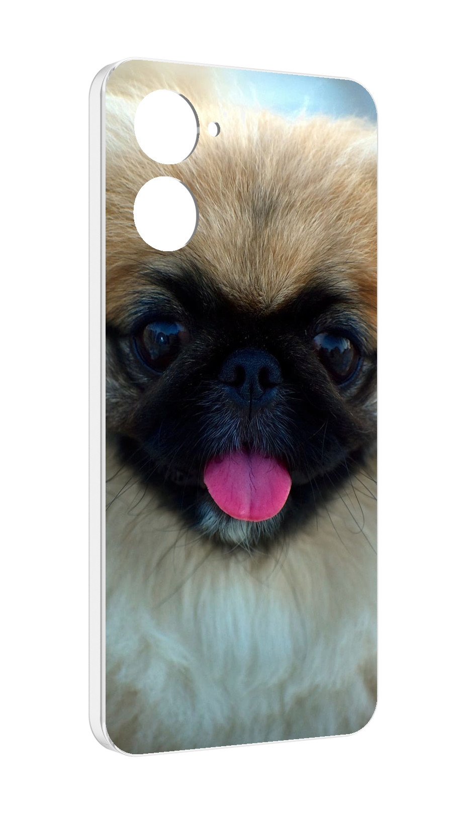 

Чехол MyPads пекинез для Realme 10S противоударный, Tocco