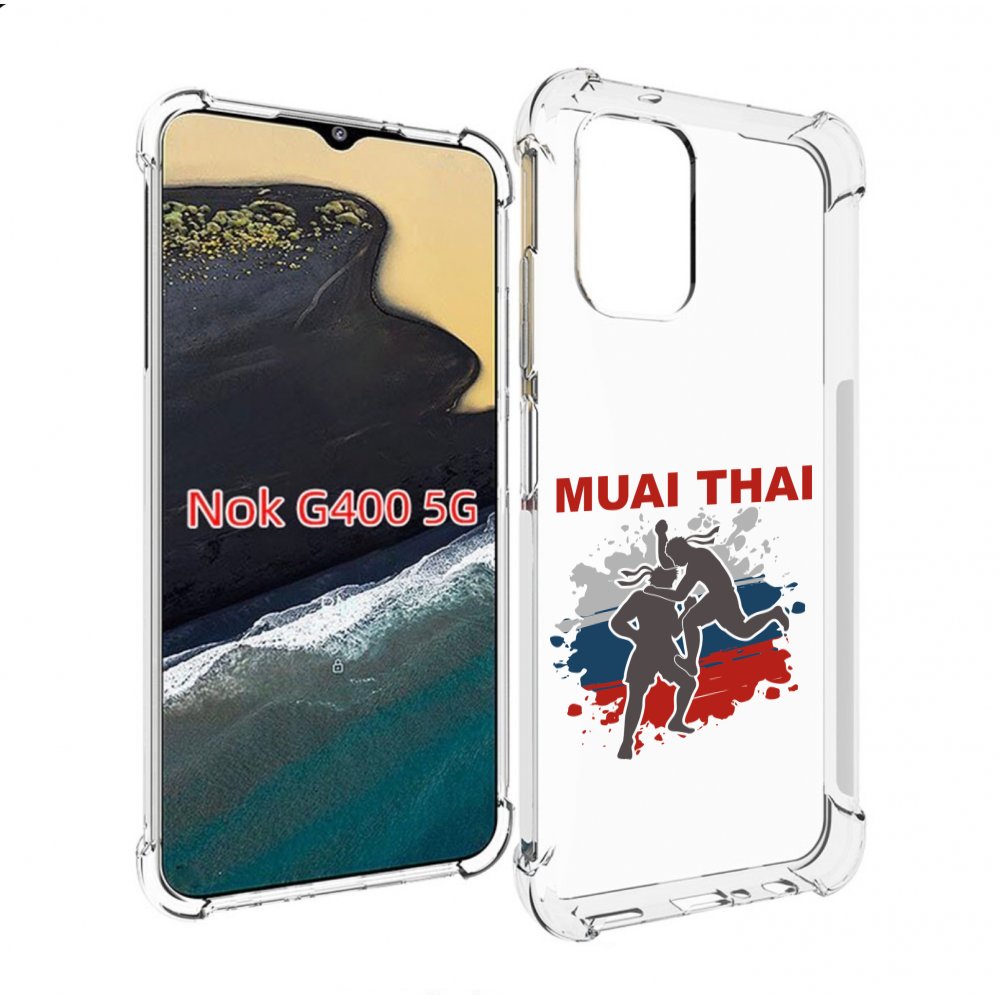 

Чехол MyPads Муайтай для Nokia G400 5G, Прозрачный, Tocco