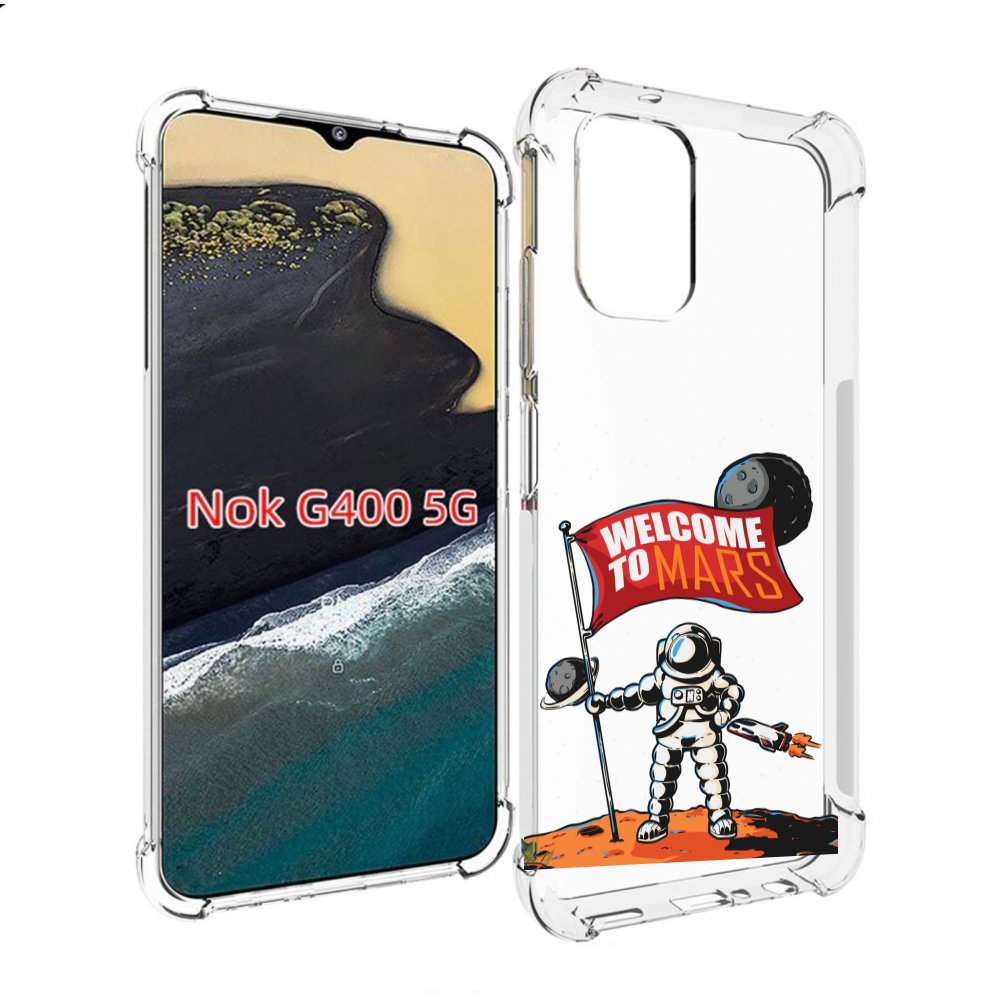 

Чехол MyPads Вэлком-Марс для Nokia G400 5G, Прозрачный, Tocco