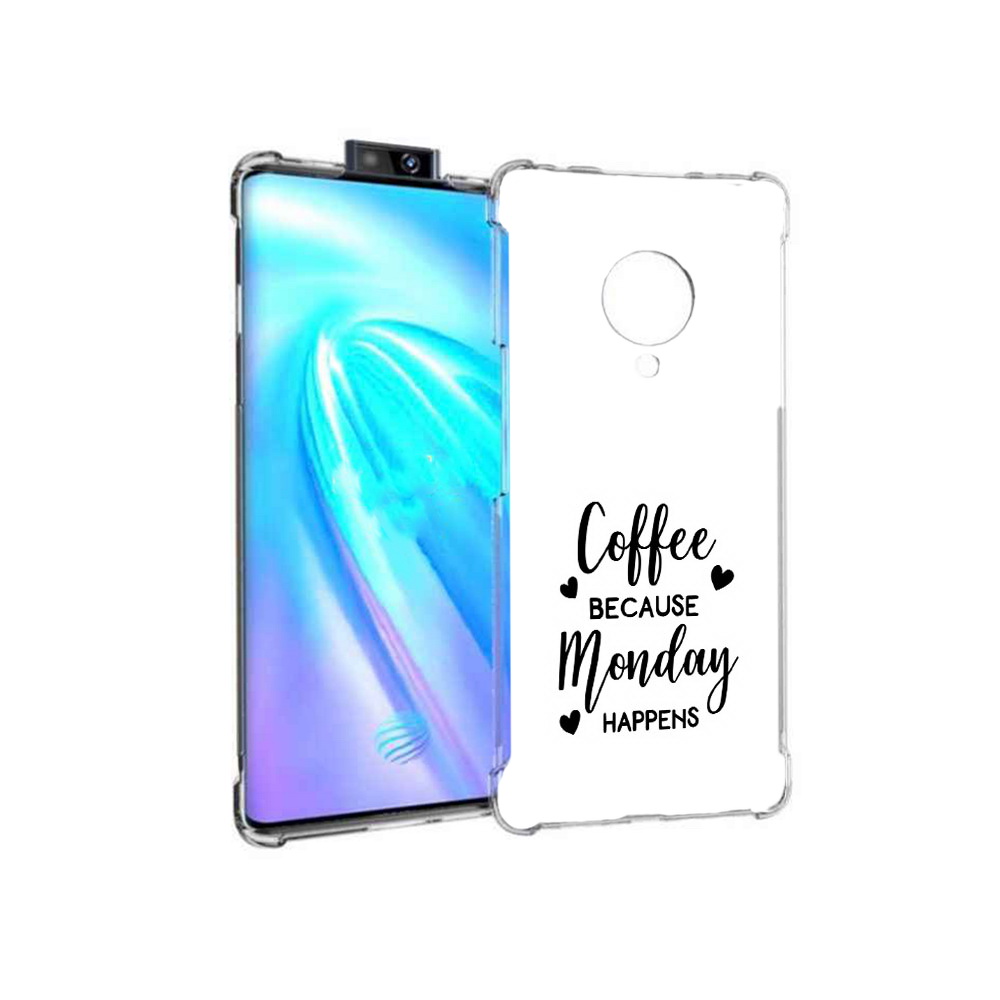 

Чехол MyPads Tocco для Vivo NEX 3 кофе и понедельник стал счастливым (PT136035.381.402), Прозрачный, Tocco
