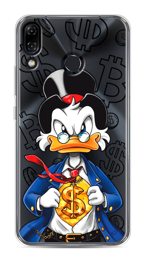 

Чехол на Asus Zenfone 5 ZE620KL "Scrooge Goldman", Черный;белый;синий, 43350-1