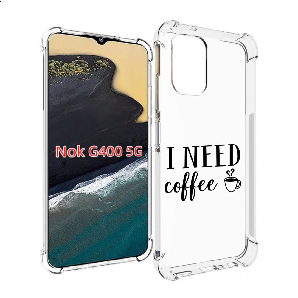 

Чехол MyPads Мне нужен кофе для Nokia G400 5G, Прозрачный, Tocco