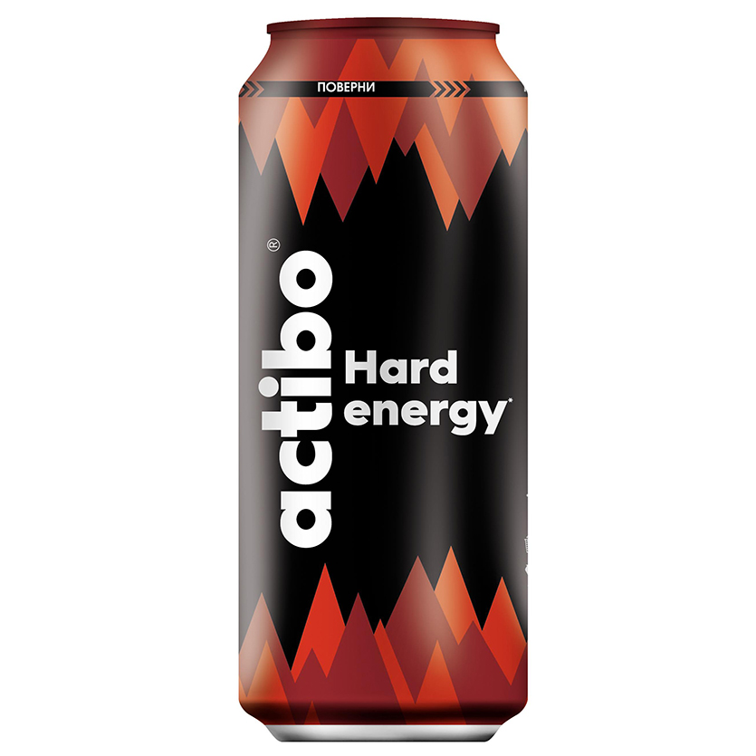 Напиток энергетический Actibo Hard Energy безалкогольный, тутти-фрутти, 450 мл