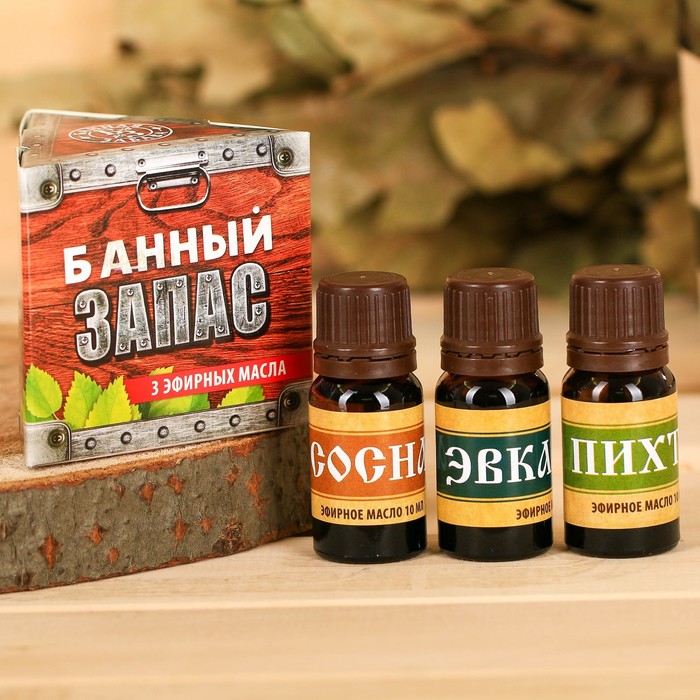 

Набор эфирных масел "Банный запас", 3 шт. по 10 мл