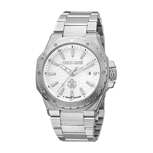 фото Наручные часы мужские roberto cavalli by fm rv1g122m0051 серебристые
