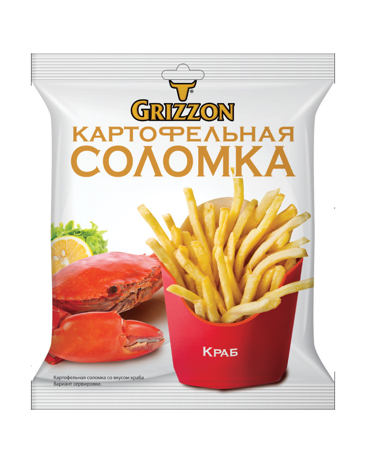 Соломка Grizzon картофельная, со вкусом краба, 120 г