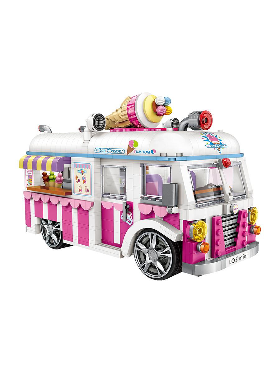 фото Конструктор loz mini машина для мороженого 1244 детали № 1112 ice cream car miniblock