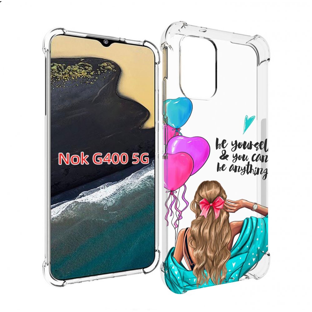 

Чехол MyPads Будь-собой для Nokia G400 5G, Прозрачный, Tocco