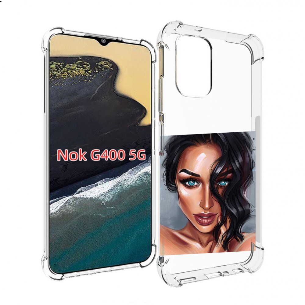 

Чехол MyPads Брюнетка для Nokia G400 5G, Прозрачный, Tocco
