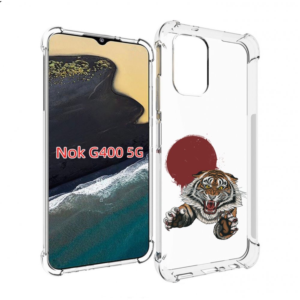 

Чехол MyPads Бросок тигра для Nokia G400 5G, Прозрачный, Tocco