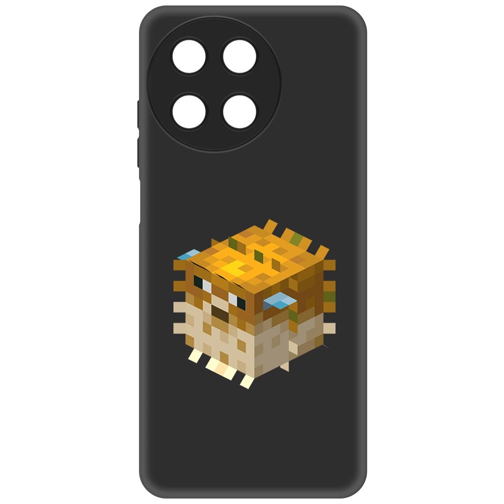 

Чехол-накладка Krutoff Soft Case Minecraft-Иглобрюх для Realme 11 4G черный