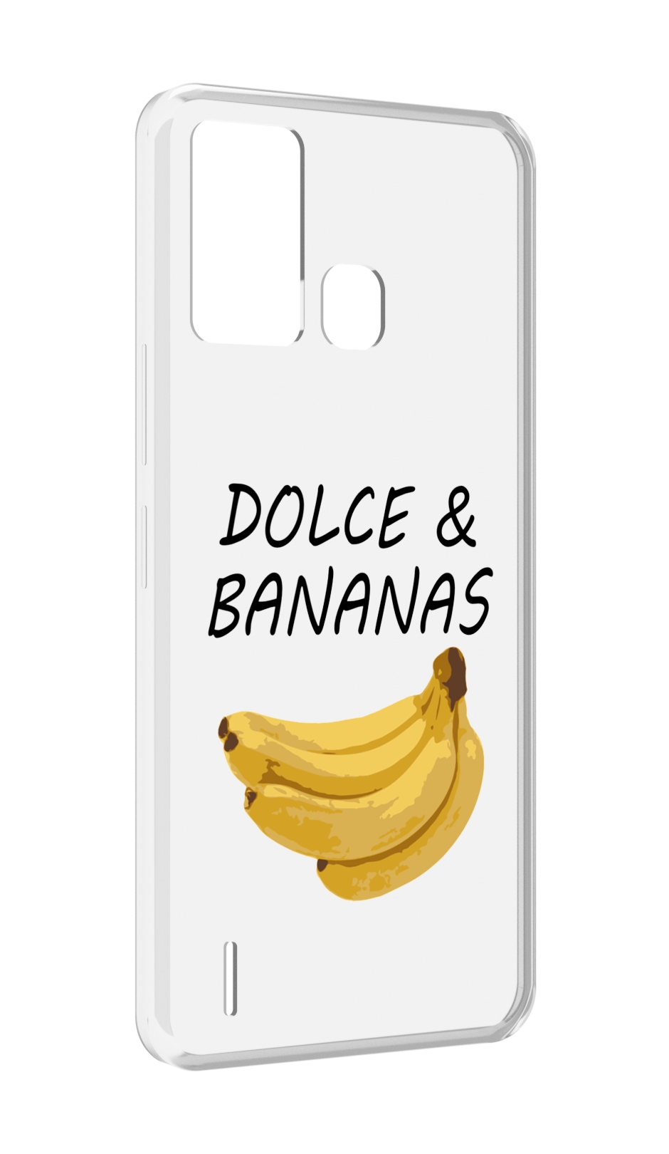 

Чехол MyPads Dolce банан для ITEL S16 / ITEL Vision 1 Pro, Прозрачный, Tocco