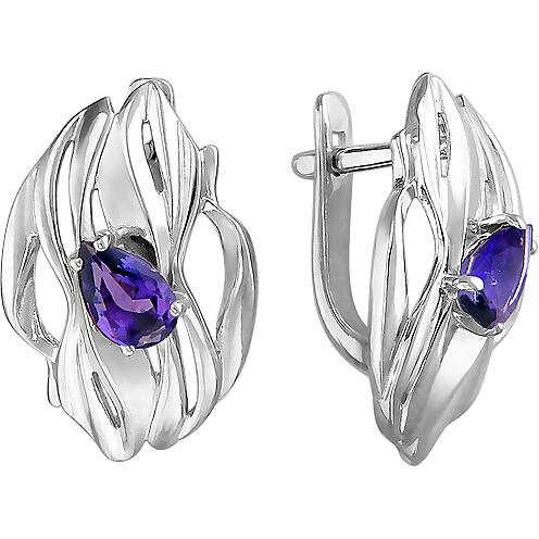 

Серьги женские из серебра Ювелирные традиции Т19С354140Ам, аметист, Т19С354140Ам
