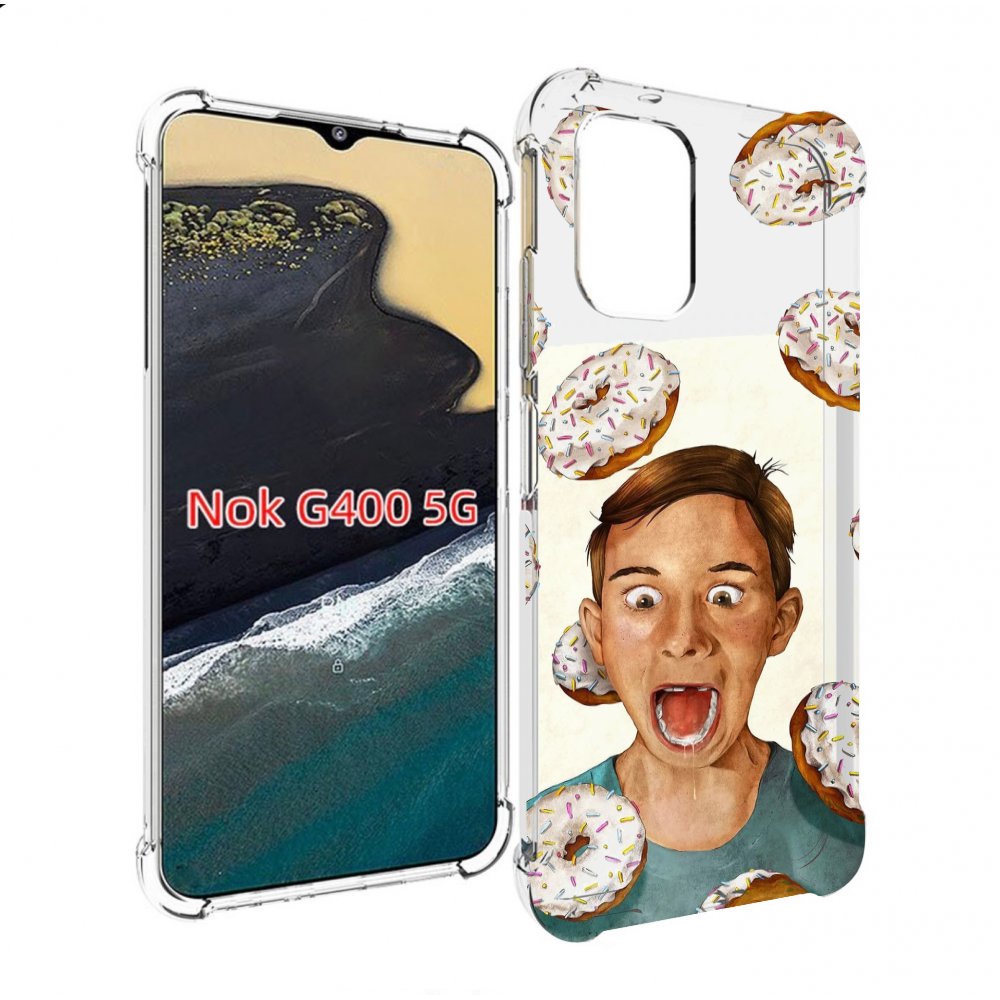 

Чехол MyPads Бешенные-пончики для Nokia G400 5G, Прозрачный, Tocco